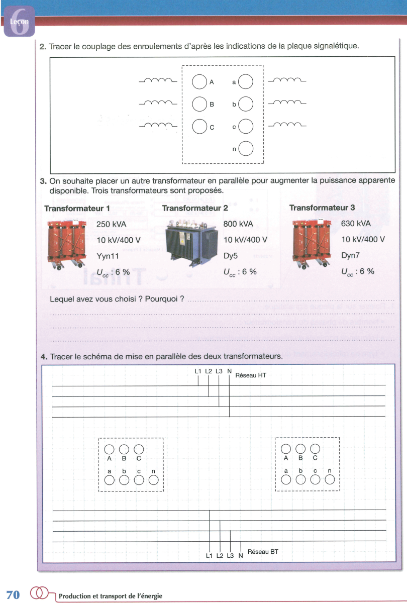 Exercice De Synth Se Faire Suite Transformateur De Distribution